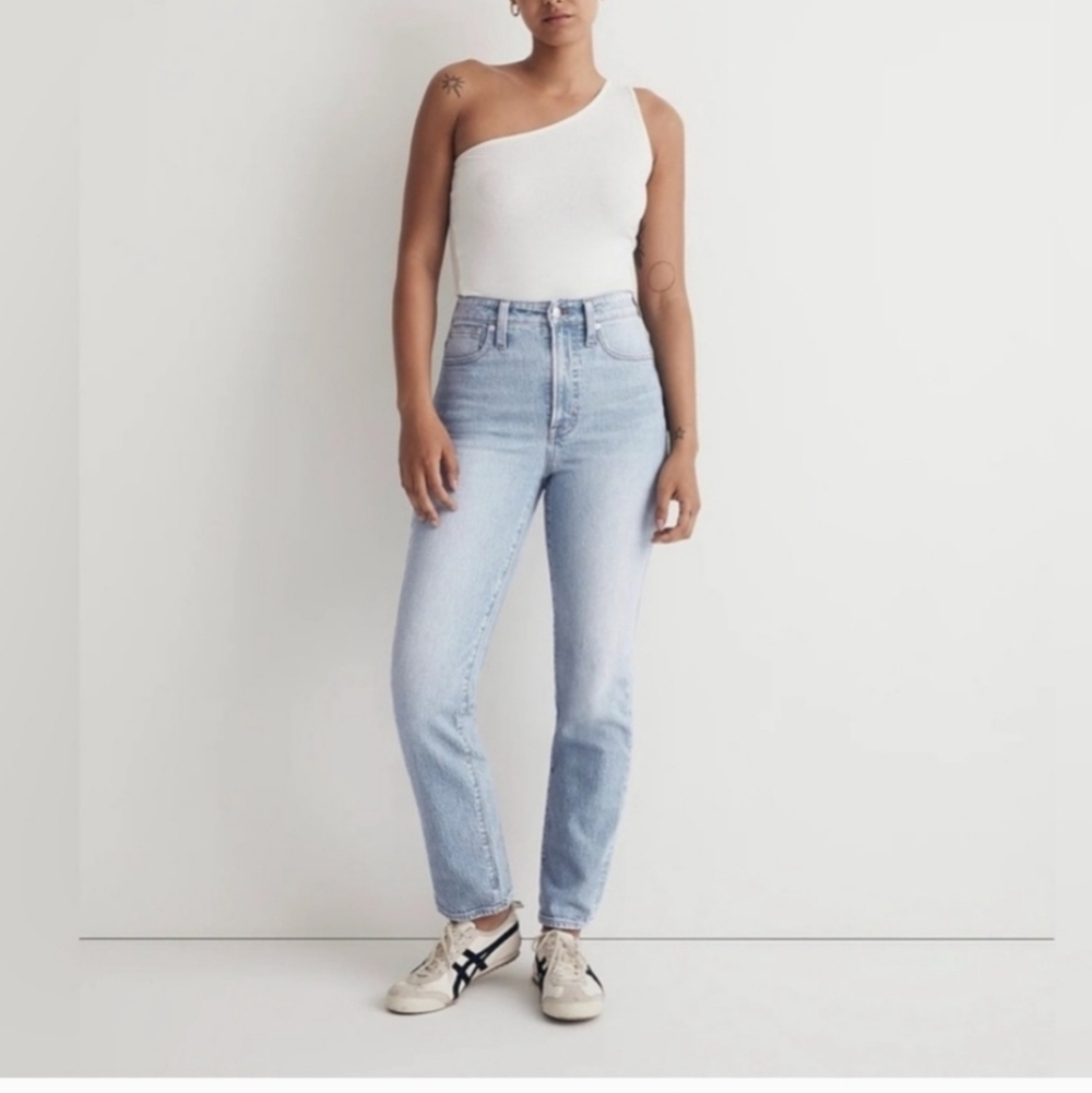 Madewell The Curvy Perfect Vintage Jeans Light Blue Denim Size 26